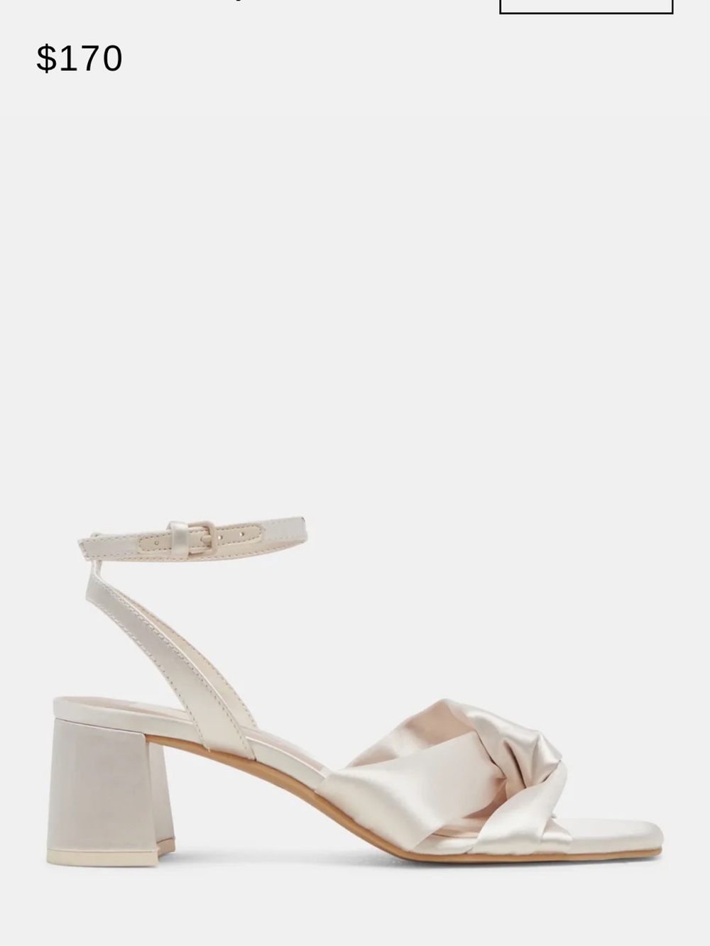 Dolce Vita Brenna Ivory Satin Heel